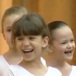 Children in a dance class in Russia
